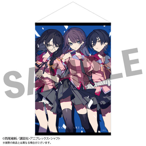 『〈物語〉シリーズ×望月けい』B2タペストリー 戦場ヶ原 ひたぎ&羽川 翼&神原 駿河